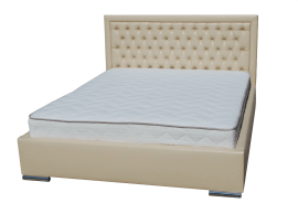 Кровать белая с подъемным механизмом «Ирис», размер 200 см