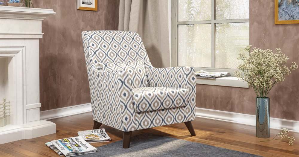 Кресло «Либерти» ТК 235 Фибра Геометрия 18 бежевый